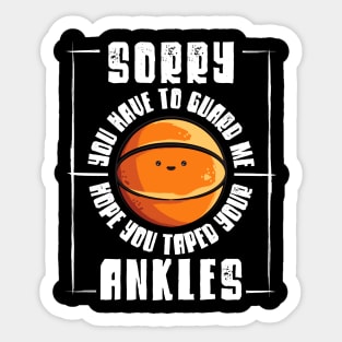 Ankle Breaker Shirt Funny Love Basketball Boys Girls Sticker